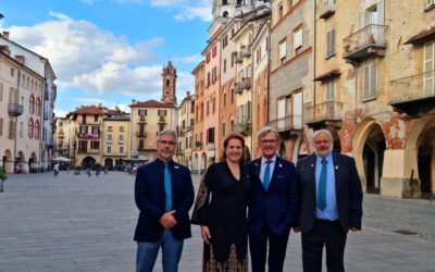 Il Rotary Club Savigliano ospita il Governatore del Distretto 2032 Luigi Gentile e accoglie un nuovo socio