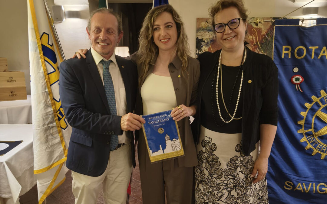 Il Rotary Club Savigliano dà il benvenuto alla nuova socia Valeria Vitagliano