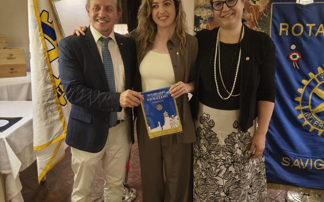 Il Rotary Club Savigliano dà il benvenuto alla nuova socia Valeria Vitagliano